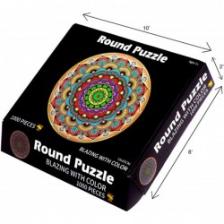 Jigsaw Puzzle 1000 Pieces for Adults. Colorful Round Mandala $21.05 Jigsaw Puzzles