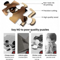 Adult Children's Wooden Puzzle 1000 Pieces African American Woman Art Drawing Pattern Game Fun Toys Gifts Suitable for Family...