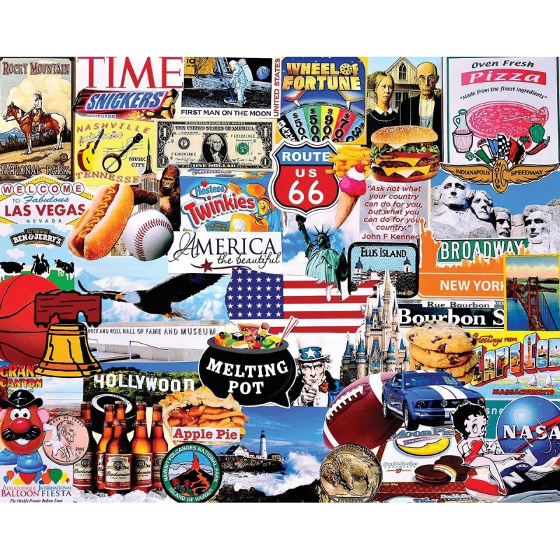 Puzzles I Love America - 1000 Piece Jigsaw Puzzle $32.83 Jigsaw Puzzles