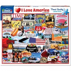 Puzzles I Love America - 1000 Piece Jigsaw Puzzle $32.83 Jigsaw Puzzles