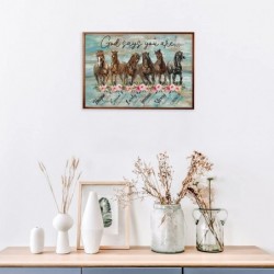 God Says You are Jigsaw Puzzle Horse Motivational Wooden Jigsaw Puzzle Farm Horse Animal Puzzle Jigsaw Game Toy Gift for Adul...