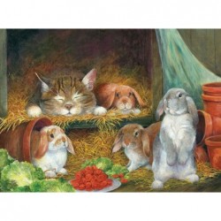 - Bunnies 500 Piece Jigsaw Puzzles for Adults - Each Puzzle Measures 18" X 24" - 500 pc Jigsaws by Artist Lynne Jones $25.83 ...