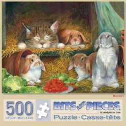 - Bunnies 500 Piece Jigsaw Puzzles for Adults - Each Puzzle Measures 18" X 24" - 500 pc Jigsaws by Artist Lynne Jones $25.83 ...