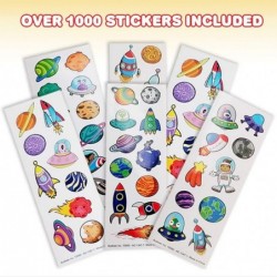 Space Sticker Assortment 100 Sticker Sheets of Assorted Space Themed Stickers Kids’ Arts and Crafts Supplies Great Birthday P...