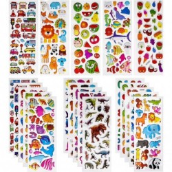 Stickers for Kids 500+ Puffy Stickers 3D Kids Stickers for Scrapbooking Bullet Journal Including Animal Numbers Fruits Fish D...