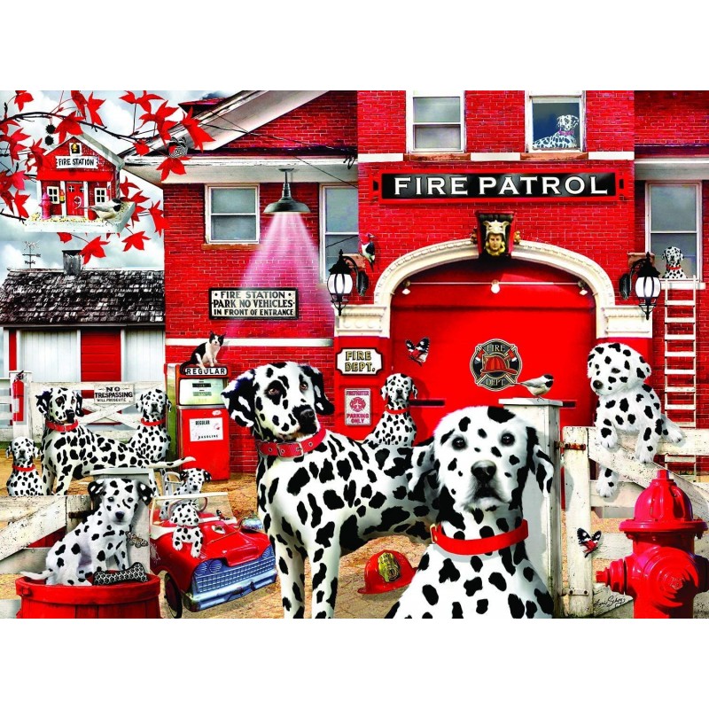 Dalmatian Station 1000 pc Jigsaw Puzzle $36.12 Jigsaw Puzzles