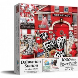 Dalmatian Station 1000 pc Jigsaw Puzzle $36.12 Jigsaw Puzzles