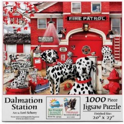 Dalmatian Station 1000 pc Jigsaw Puzzle $36.12 Jigsaw Puzzles