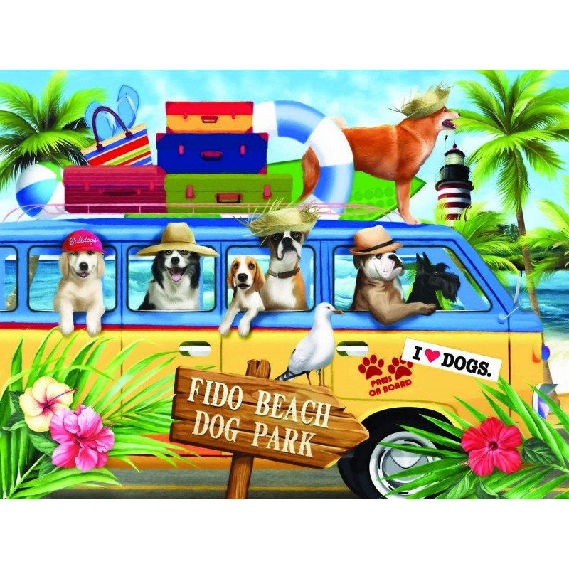 Fido Beach 300 pc Jigsaw Puzzle $31.12 Jigsaw Puzzles