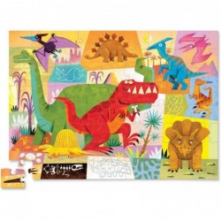 Dinosaur - 72-piece Junior Jigsaw Puzzle - for Kids Ages 5 Years and Up - Heavy-Duty Box for Storage - Finished Puzzle is 14”...