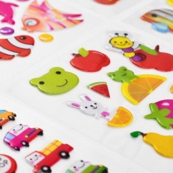 Stickers for Kids 500+ Puffy Stickers 3D Kids Stickers for Scrapbooking Bullet Journal Including Animal Numbers Fruits Fish D...