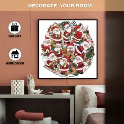 Wooden Puzzles for Adults and Kids 9.8 * 10.1in Christmas Jigsaw Wooden Puzzle with Unique Colorful Christmas Elements Shape ...