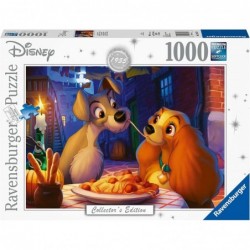 Ravensburger Disney Lady and The Tramp 1000 Piece Jigsaw Puzzle for Adults - 13972 - Every Piece is Unique Softclick Technolo...