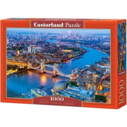 1000 Piece Jigsaw Puzzle Aerial View of London England Puzzle Big Ben and River Thames Puzzle Adult Puzzle C-104291-2 $31.64 ...