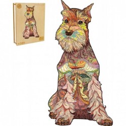 Jigsaw Wooden Puzzles for Adults 6.9 * 13.3in Colored Animals Wooden Puzzles Dog Wooden Puzzles for Kids Unique Colors and Sh...