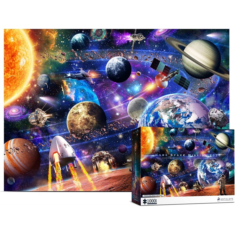 1000 Piece Puzzle for Adults Space Mars Mission Jigsaw Puzzles 1000 Pieces Solar System Puzzle - 1000 Pieces High Resolution ...