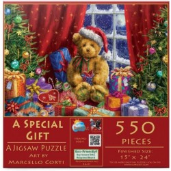 A Special Christmas Teddy Bear Gift 550 pc Jigsaw Puzzle - - 60611 $35.09 Jigsaw Puzzles