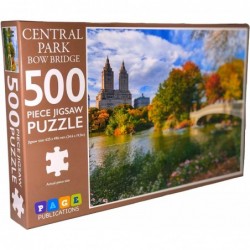 Jigsaw Puzzles for Adults 500 Piece | Central Park Bow Bridge Puzzles | Puzzles for Kids & Teens Fun Educational Games for Fa...