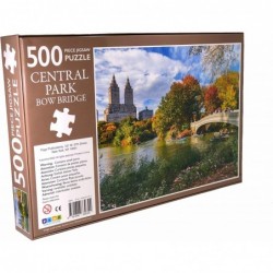 Jigsaw Puzzles for Adults 500 Piece | Central Park Bow Bridge Puzzles | Puzzles for Kids & Teens Fun Educational Games for Fa...