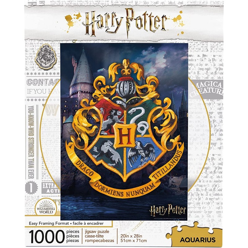 Harry Potter Puzzle Hogwarts Logo (1000 Piece Jigsaw Puzzle) - Officially Licensed Harry Potter Merchandise & Collectibles - ...