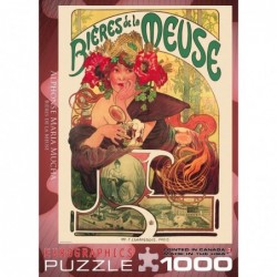 Bieres de la Meuse by Alfons Mucha 1000 Piece Puzzle (6000-3455) $34.18 Jigsaw Puzzles