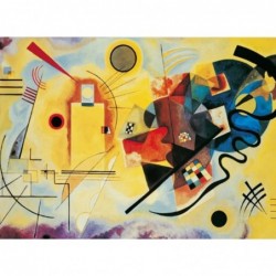 Yellow Red Blue 1000 Piece Wassily Kandinsky Jigsaw Puzzle $33.90 Jigsaw Puzzles