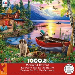 Weekend Retreat Collection - Lakeside Cabin - 1000 Piece Jigsaw Puzzle $24.43 Jigsaw Puzzles