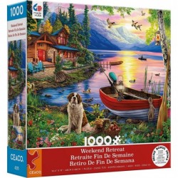 Weekend Retreat Collection - Lakeside Cabin - 1000 Piece Jigsaw Puzzle $24.43 Jigsaw Puzzles