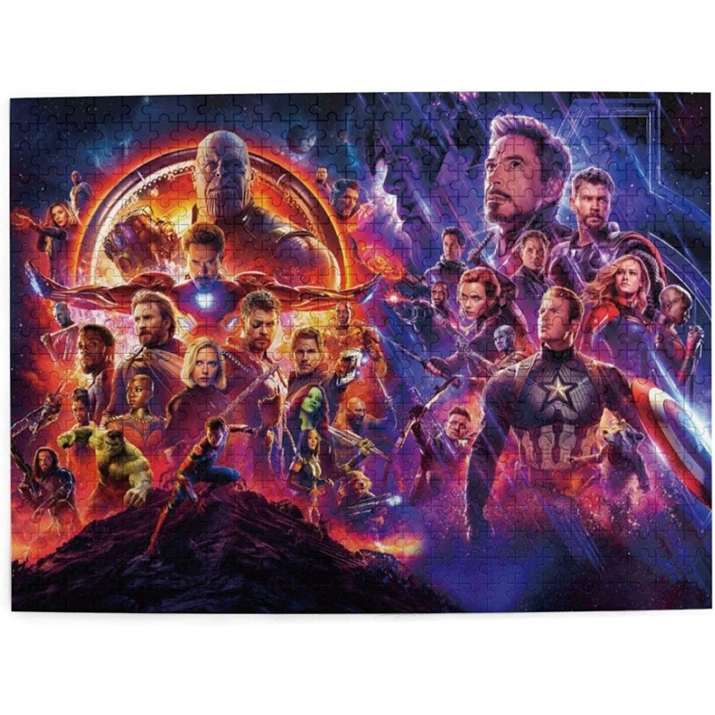 Marvel Puzzle 500 Piece Wooden Jigsaw PuzzleMarvel -Impossible Puzzle- Family Game Reduced Pressure Toy Gift for Adults Kids ...