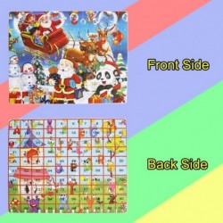 100 Piece Wooden Jigsaw Puzzle Merry Christmas Xmas Santa Claus Early Childhood Education Puzzle Wooden Cartoon Toys $15.59 J...