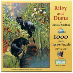 Riley and Diana 1000pc Jigsaw Puzzle by Chrissie Snelling $33.70 Jigsaw Puzzles