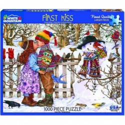 Puzzles First Kiss Jigsaw Puzzle 1000 Piece Jigsaw Puzzle $34.41 Jigsaw Puzzles