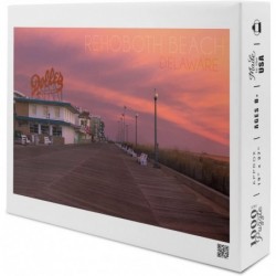 Rehoboth Beach Delaware Dolle's and Sunset (1000 Piece Puzzle Size 19x27 Challenging Jigsaw Puzzle for Adults and Family Made...