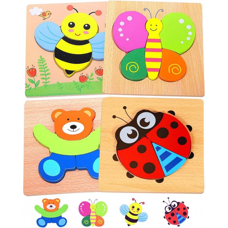 Toddler Wooden Puzzles for 2 3 Years Old Boys & Girls Animal Jigsaw Puzzles Board Learning Educational Toy $21.28 Jigsaw Puzzles