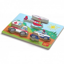 Wooden Jigsaw Puzzles for Toddlers 18 Months+ Old Boys Girls Educational Toys Toddler Puzzles Transport Set Gift Box $17.21 J...