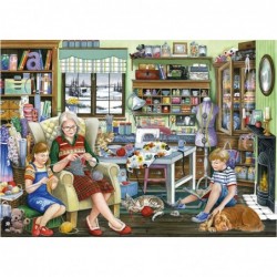 Toys Grannys Sewing Room for Ages Multicolor 1000 $43.94 Jigsaw Puzzles