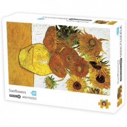 Mini 1000 Pieces Jigsaw Puzzles Adults The Smallest Size Sunflowers Puzzles Difficult Famous Painting Puzzle for Adult(Size 4...