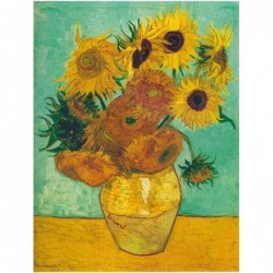 Mini 1000 Pieces Jigsaw Puzzles Adults The Smallest Size Sunflowers Puzzles Difficult Famous Painting Puzzle for Adult(Size 4...