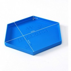 Becko Stackable Puzzle Sorting Trays Jigsaw Puzzle Sorters with Lid Puzzle Accessory for Puzzles Up to 1500 Pieces 8 Hexagona...