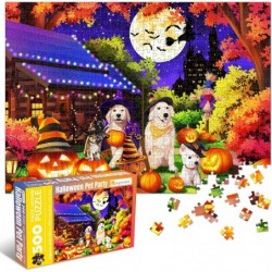 500 Piece Puzzles for Adults Halloween Holiday Dog Puppy Jigsaw Puzzles 500 Pieces Family Decorations Unique Birthday Present...