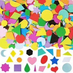 1035 Pcs 15 Colors 3 Sizes 22 Shape Bulk Foam Stickers Self-Adhesive Foam Geometry Shapes Stickers Assortment Craft Supplies ...