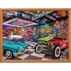 750 Piece Jigsaw Puzzle for Adults Family Or Kids - Collector's Garage - 18"x24 $26.98 Jigsaw Puzzles