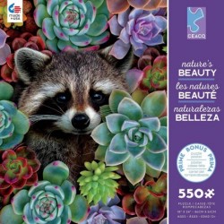 Nature's Beauty - Racoon - 550 Piece Jigsaw Puzzle $21.95 Jigsaw Puzzles