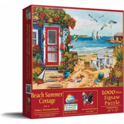 Beach Summer Cottage 1000 pc Jigsaw Puzzle by SunsOut $36.22 Jigsaw Puzzles