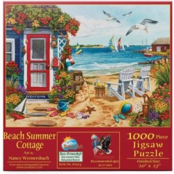 Beach Summer Cottage 1000 pc Jigsaw Puzzle by SunsOut $36.22 Jigsaw Puzzles