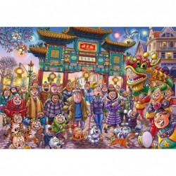 Wasgij Original 39 Chinese New Year! 1000 Piece Jigsaw Puzzle $49.12 Jigsaw Puzzles