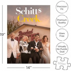 Schitt's Creek Cast Puzzle (500 Piece Jigsaw Puzzle) - Glare Free - Precision Fit - Officially Licensed Schitt's Creek Mercha...