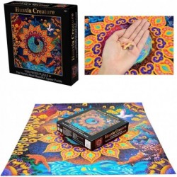 Huaxia Creature Puzzle A Peacock in His Pride Round Large Paper Puzzle 1000 Pieces Jigsaw Puzzle Kids Adult Difficult and Cha...