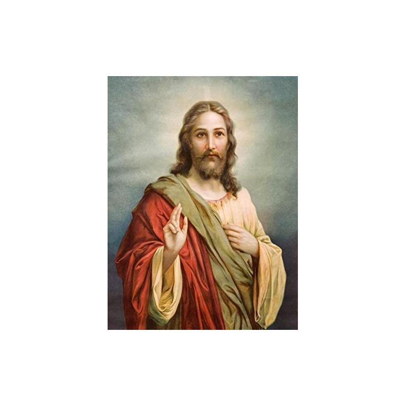 500 Piece Jigsaw Puzzle Beautiful Jesus Christ Portrait Puzzles for Adults 500 Pieces Jigsaw Puzzles for Child Adults Home De...