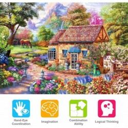 1000 Piece Adult Puzzles Home Sweet Landscape Style 27.6"x 19.7" Jigsaw Puzzles for Adults Kids Puzzles 1000 Piece Game Toys ...